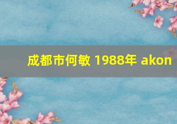 成都市何敏 1988年 akon